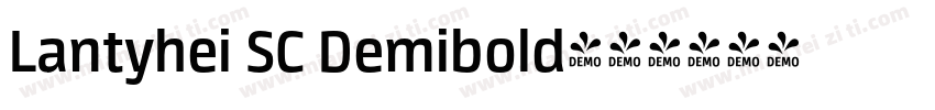 Lantyhei SC Demibold字体转换